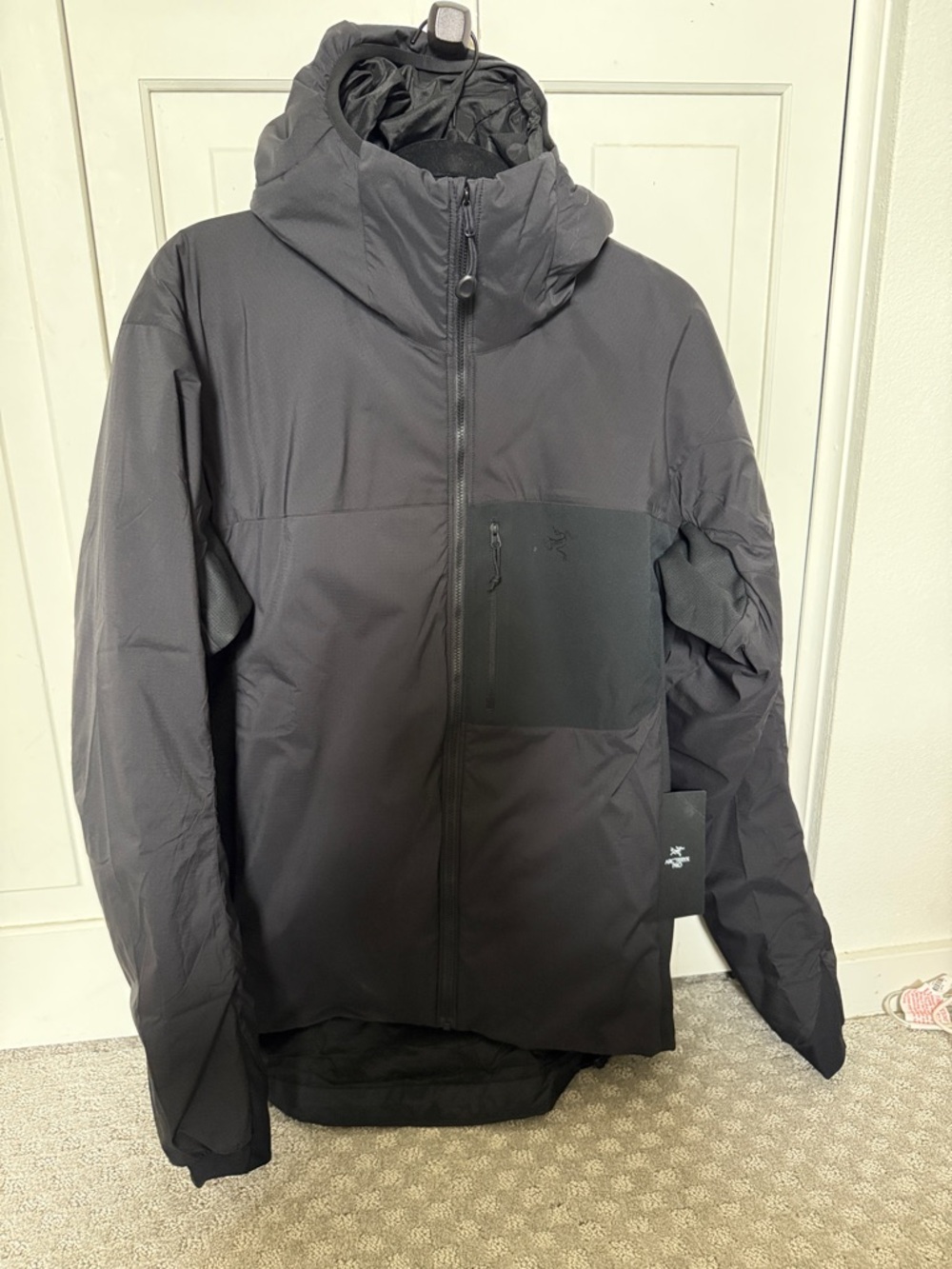 Arc'teryx Men's Black Hooded Performance Jacket- never worn! Tags on